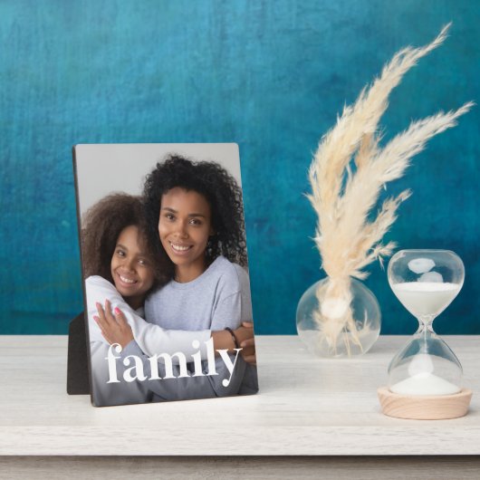 ファミリオーバーレイ垂直方向の写真 フォトプラーク (側面)