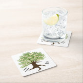 ファミリカスタマイズ懇親会紙コースターセット6 スクエアペーパーコースター (インサイチュ)