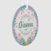 ファミリカスタムを指定するためのベビー名オーナメント オーナメント (正面)