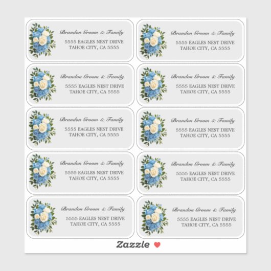 ファミリカスタムステッカーのフローラ住所 シール (シート)