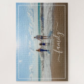 ファミリカスタム写真テンプレートによる文字のパーソナライズ ジグソーパズル (縦)