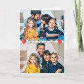 ファミリカスタム写真テンプレート2-パパ付き/ハート カード (正面)