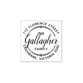 ファミリカスタム名差出人住所スタンプ ラバースタンプ (インプリント)