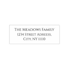 ファミリカスタム名1" x 2.5"ゴム印 ラバースタンプ