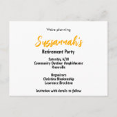 ファミリカスタム懇親会写真の保存日付 案内ポストカード (裏面)