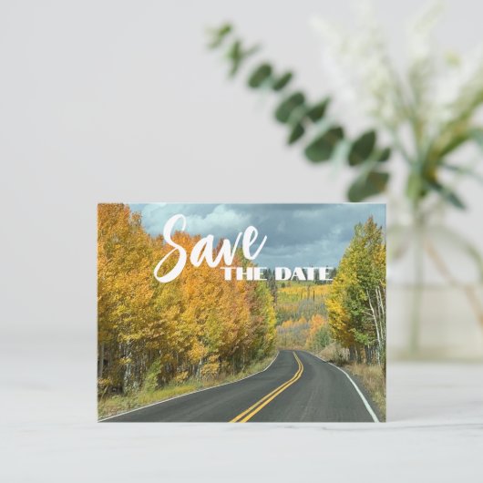 ファミリカスタム懇親会写真の保存日付 案内ポストカード (スタンド正面)