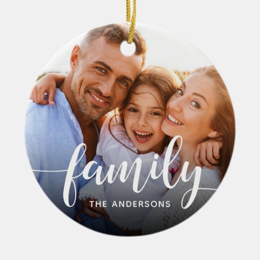 ファミリスクリプトオーバーレイの写真と名前 セラミックオーナメント (正面)