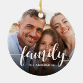 ファミリスクリプトオーバーレイの写真と名前 セラミックオーナメント (裏面)