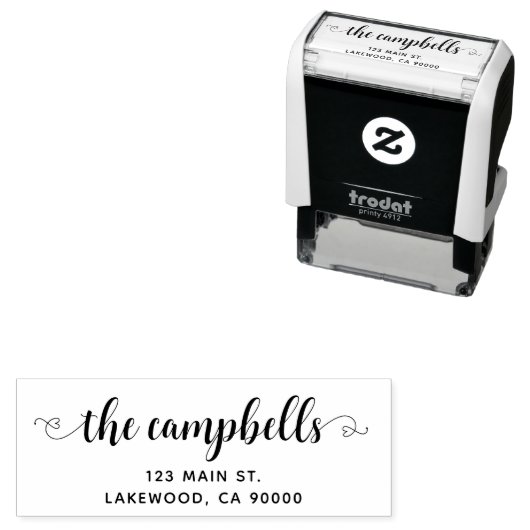 ファミリスクリプトハート差出人住所 セルフインキングスタンプ (インサイチュ)