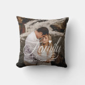 ファミリスクリプトハート文字オーバーレイ2枚の写真 クッション (正面)