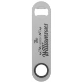 ファミリスタイリッシュ名ステンレス鋼ボトルオープナー スピード栓抜き (正面)