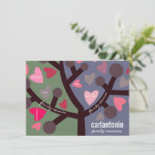 ファミリツパーソナライズされたリー&ハートファミリ懇親会 招待状 (スタンド正面)