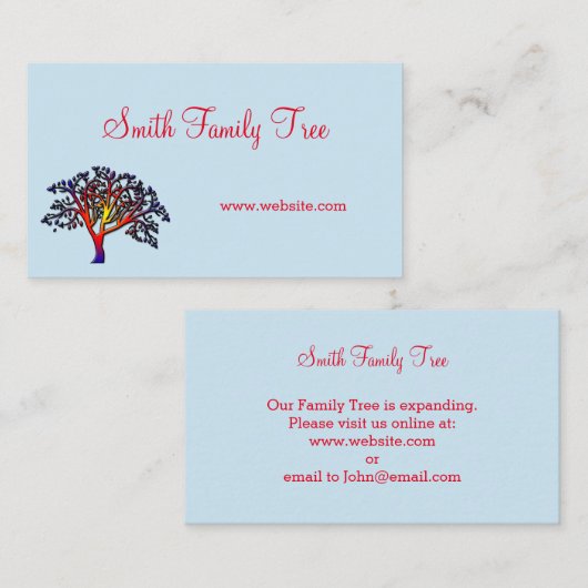 ファミリツリーの名刺 名刺 (正面/裏面)
