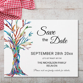 ファミリツリーファミリ懇親会保存日付 チラシ