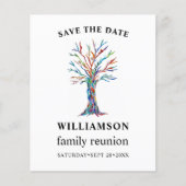 ファミリツリーファミリ懇親会保存日付 チラシ (正面)