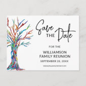 ファミリツリーファミリ懇親会保存日付 案内ポストカード (正面)