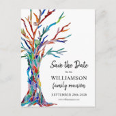 ファミリツリーファミリ懇親会保存日 案内ポストカード (正面)