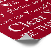 ファミリテーブルルール ポスター (角)