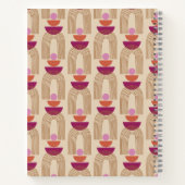 ファミリパーソナライズされたお気に入りのレシピレトロ自然 ノートブック (裏面)