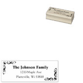 ファミリパーソナライズされたアドレス角かっこ ラバースタンプ (押印)