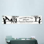 ファミリパーソナライズされたツリー懇親会パーティー 横断幕 (トレードショー)