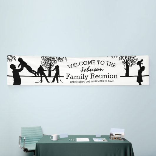 ファミリパーソナライズされたツリー懇親会パーティー 横断幕 (トレードショー)