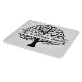 ファミリパーソナライズされたツリー カッティングボード (角)