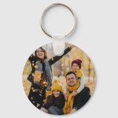 ファミリパーソナライズされたフォトキーチェーン キーホルダー (正面)