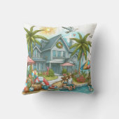 ファミリパーソナライズされたフォト装飾用クッション- 2面 クッション (裏面)