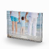 ファミリパーソナライズされたブラシタイポグラフィ フォトブロック (右)