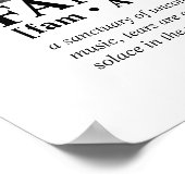 ファミリパーソナライズされたポートレートカスタムメッセージ写真 ポスター (角)