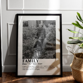 ファミリパーソナライズされたポートレートカスタムメッセージ写真 ポスター