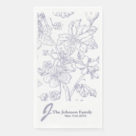 ファミリパーソナライズされたモノグラム名スエレガントクリプトP