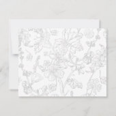 ファミリパーソナライズされたモノグラム名スクリプエレガントト ノートカード (裏面)