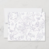 ファミリパーソナライズされたモノグラム名スクリプエレガントト ノートカード (裏面)