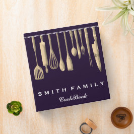 ファミリパーソナライズされたレシピクックブック3リングや輪バインダー