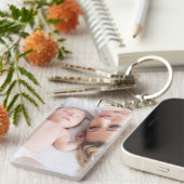 ファミリパーソナライズされたーキーチェーンの写真 キーホルダー (正面右)