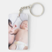 ファミリパーソナライズされたーキーチェーンの写真 キーホルダー (裏面)