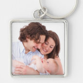 ファミリパーソナライズされたーフォトキーチェーン キーホルダー (正面)