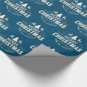 ファミリパーソナライズされたー·クリスカスタムマス ラッピングペーパー (角)