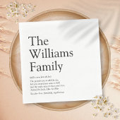 ファミリパーソナライズされた名の定義 スタンダードランチョンナプキン