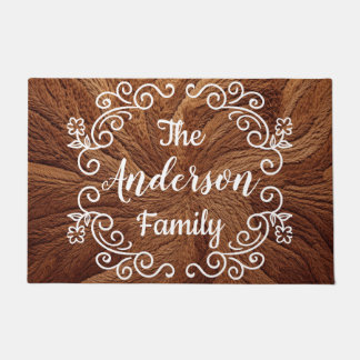 ファミリパーソナライズされた名の形式 ドアマット