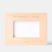 ファミリパーソナライズされた名の日付 レーザー彫刻フレーム (正面)