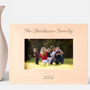 ファミリパーソナライズされた名の日付 レーザー彫刻フレーム