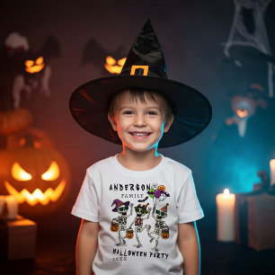 ファミリパーソナライズされた名ハローウィンパーティ ベビーTシャツ