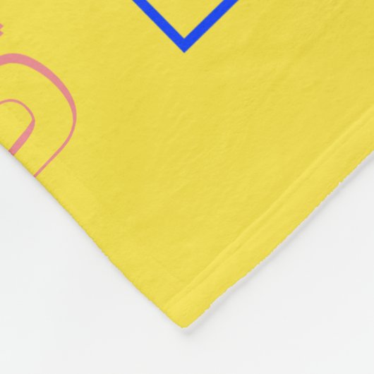 ファミリパーソナライズされた🏡💖名前ワードクラウドイエロー フリースブランケット (角)