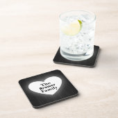 ファミリパーソナライズされた名懸命プラスチックコースター コースター (右側)