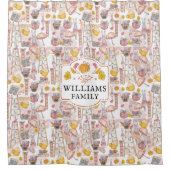 ファミリパーソナライズされた名水彩秋 シャワーカーテン (正面)