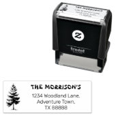 ファミリパーソナライズされた名素朴差出人住所 セルフインキングスタンプ (インサイチュ)