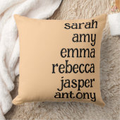 ファミリパーソナライズされた名装飾用クッションケース クッション (ブランケット)